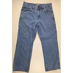 Vintage 90s Mens 32x30 Blue Mountain 💯 Cotton Durable Work Wear Carpenter Jeans